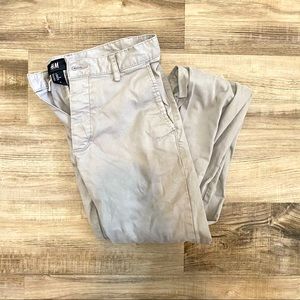 H&M slim gray chino pants